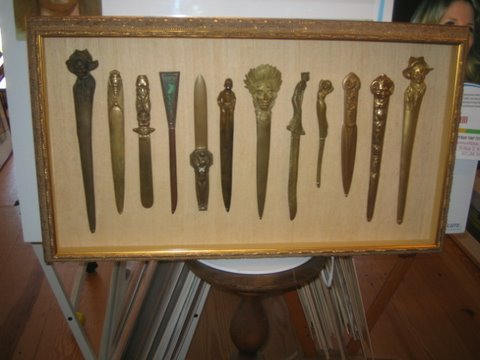 letter opener shadow box